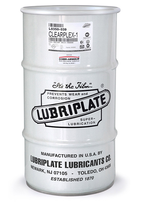 LUBRIPLATE CLEARPLEX-1, L0350-039 CLEAR ALUMINUM COMPLEX FOOD GRADE GREASE (110LB/KEG)